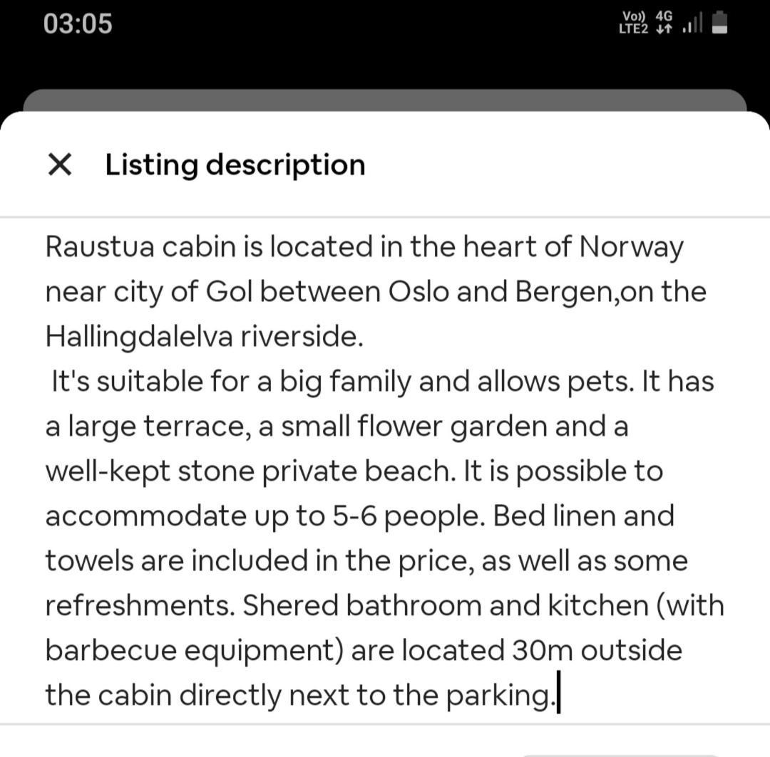 Holiday Raustua Cabin Gol Ngoại thất bức ảnh